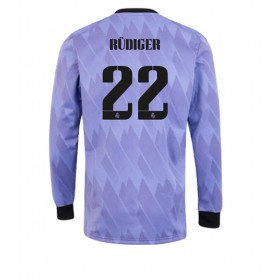 Herren Fußballbekleidung Real Madrid Antonio Rudiger #22 Auswärtstrikot 2022-23 Langarm